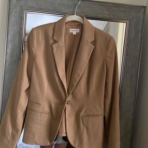 Merona single button blazer. Camel. Size 2.